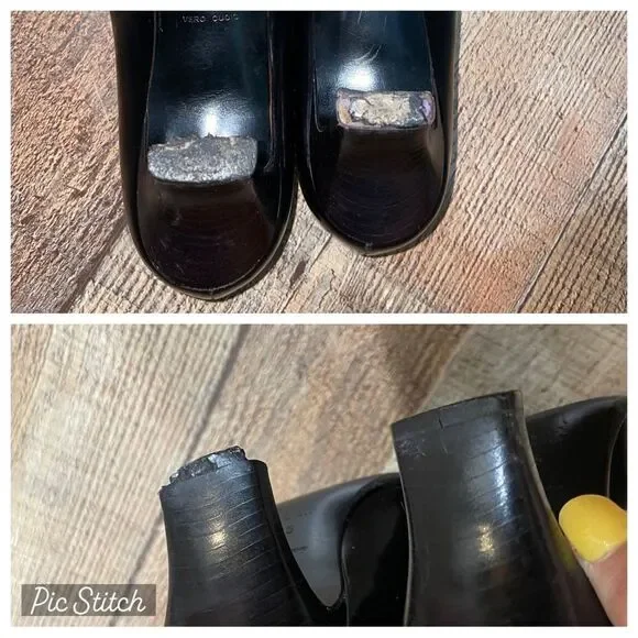 Prada square toe black pumps heels - Picture 7 of 11